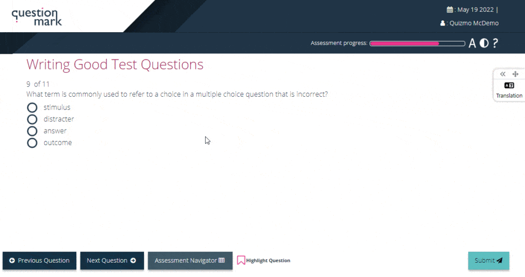 Questionmark Online Assessment Platform