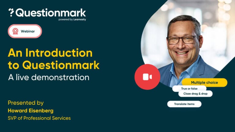 An Introduction to Questionmark: A live demonstration webinar thumbnail